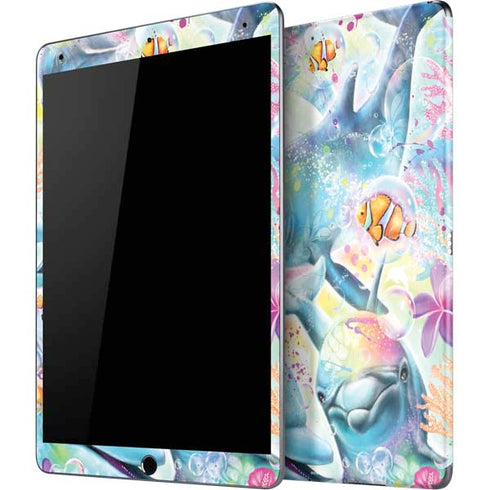 Pastel Dolphins by Sheena Pike iPad Skins